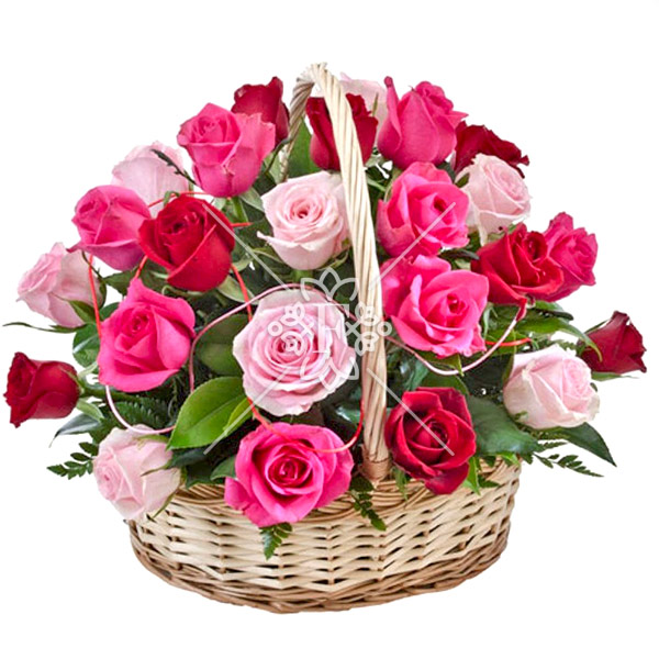 Донна Роза - корзина с розами